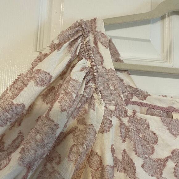 Maeve by Anthropologie Batia Textured Babydoll Top size LP - Picture 4 of 14